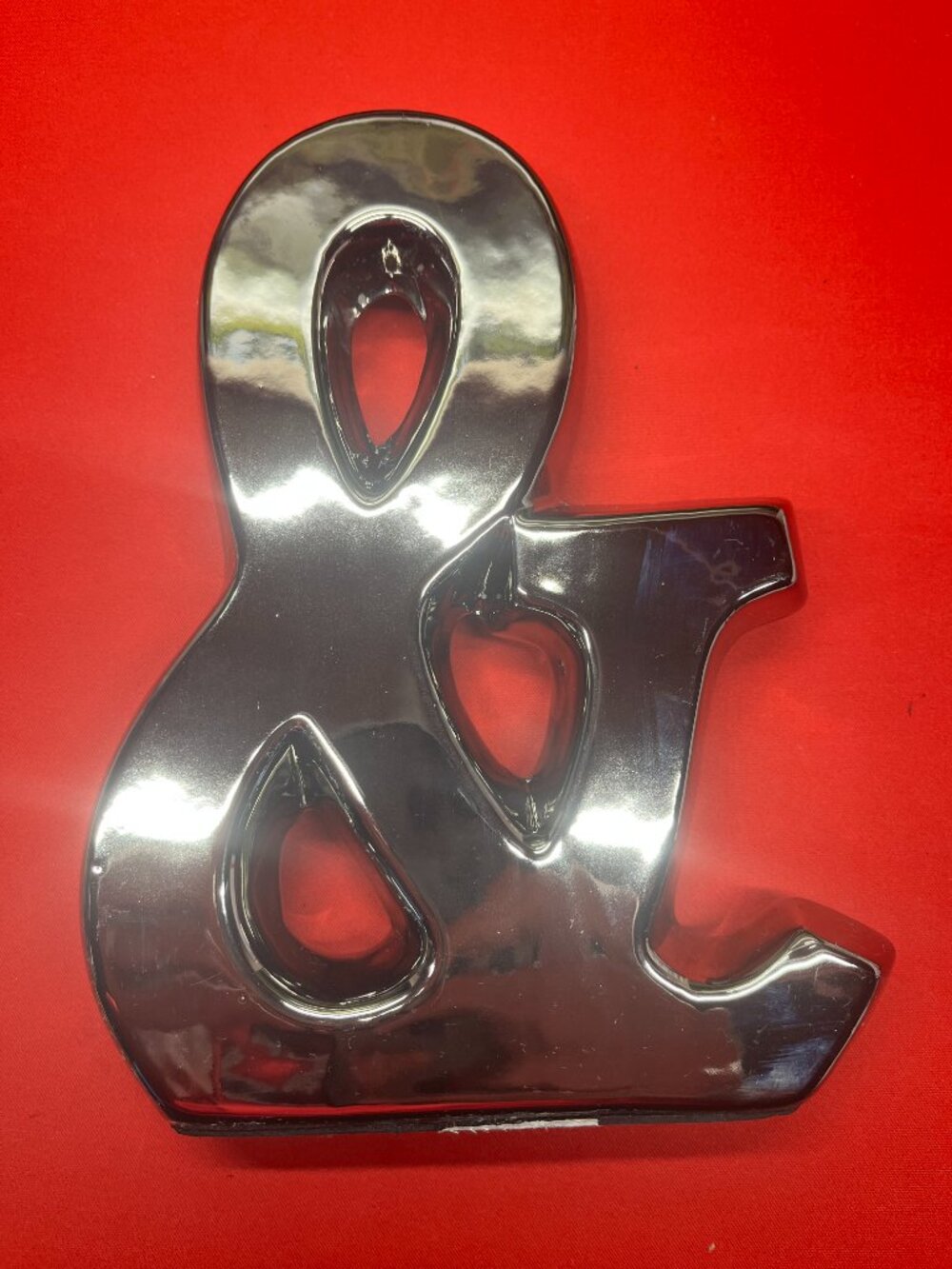 NWT Pier 1 Imports Chrome Ampersand Decorative Accent 7.5"T x 6"W x 1.5D